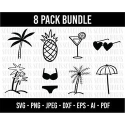 cod761- summer svg file, beach svg, summer clipart, beach clipart, beach life svg, palm tree svg, palm svg, swim, beach