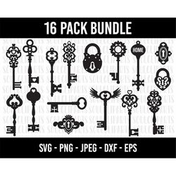 cod609- key svg, key clipart, keys svg bundle, magic key svg, vintage key svg, lock svg, key lock clipart/cut files cric