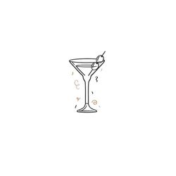 Silvester Happy New Year Martini Glass - SVG Download File - Plotter File - Crafting - Plotter - Plotter - Cricut