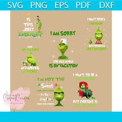 grinch bundle svg, grinch svg, christmas grinch svg, nurse grinch svg, grinch and his pet dog max svg, candy svg, snow s