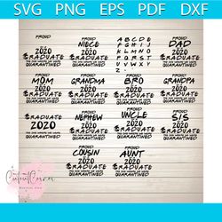 graduate 2020 the one where we were quarantined bundle svg, graduate, senior, quarantine, seniors svg, class of 2020 svg