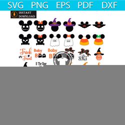 halloween disney svg bundle, 30 files of halloween disney svg