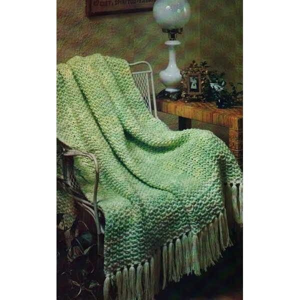 Digital  Vintage Knitting Pattern Afghan Lemon Lime Sherbet  Country Home Decor  English PDF Template (2).jpg