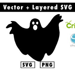 black ghost svg and png files for cricut machine , anime svg , manga svg , goku svg