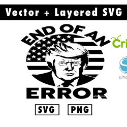 end of error trump svg and png files for cricut machine , anime svg , manga svg , goku svg