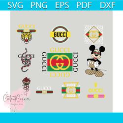 gucci logo black white bundle svg, png, dxf, eps instant download, gucci pattern svg, gucci svg designs, gucci logo patt