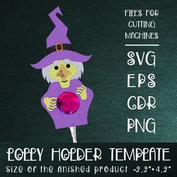Wicked Witch | Halloween Lollipop Holder Template SVG