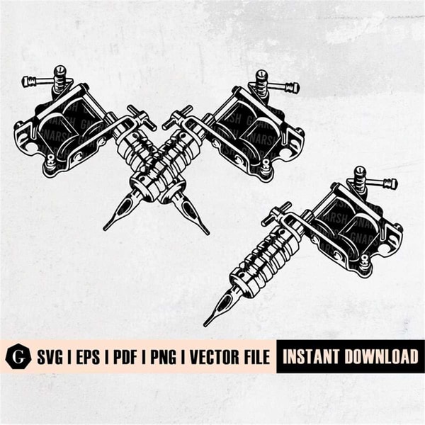 Tattoo Machine Svg | Tattoo Logo Svg | Got Ink Tattoo Machin | Inspire ...