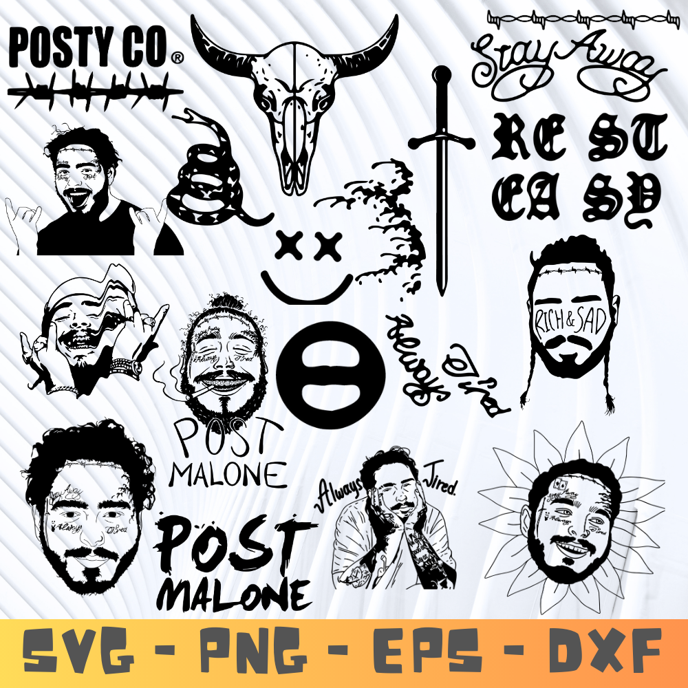 Post Malone super Bundle LOGOS SVG and png.png