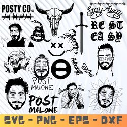 post malone bundle svg ,post malone character, post malone svg bundle, post malone cutting files . layered files