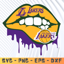 LA Lakers Lips SVG ,LA Lakers NBA Character, LA Lakers svg bundle, LA Lakers cutting files . Layered Files