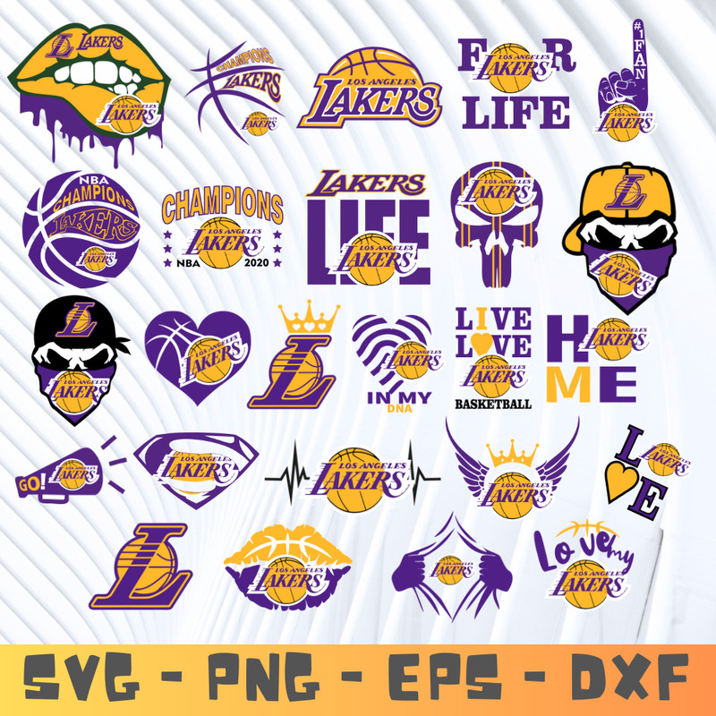 lakers team bundle LOGOS SVG and png.png