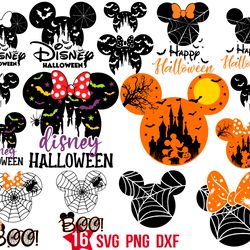 Mickey Characters Halloween svg, Mickey Team Scary svg, Horror Characters svg, Halloween Clipart svg