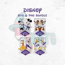 100 Years of Wonder 2023 Svg/PNG, D23 Expo Chip Dale, 2023 Exhibition Daisy Donald, 100th Anniversary, Magical Castle
