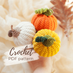 Pumpkin Baby Rattles Crochet Pattern - Newborn First Soft Toy Instruction PDF - Easy Tutorial for Beginners