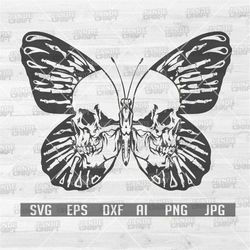 butterfly skull svg | butterfly svg | insect svg | animal svg | butterfly clipart | butterfly cutting file | skull svg |