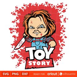 Chucky toy story Svg, Friends Till The End Svg, Halloween Svg, Horror Movie Svg, Cricut, Silhouette Vector Cut File