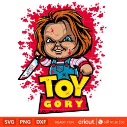 Chucky Toy Gory Svg, Friends Till The End Svg, Halloween Svg, Horror Movie Svg, Cricut, Silhouette Vector Cut File