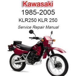 Kawasaki KLR250 KLR 250 1985-2005 Service Repair Manual