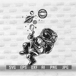Astronaut Making Planet svg | Outer Space Cut File | Galaxy Clipart | Universe Stencil | Space Life Shirt png | Astronau