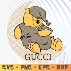 Pooh Bear Gucci SVG, Winnie The Pooh Png, Gucci PDF, Gucci Logo Fashion SVG, Gucci Logo EPS, Fashion Logo Png - Download