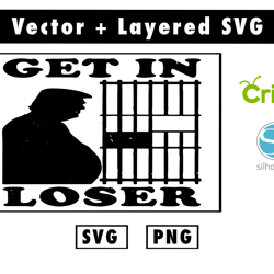 trump loser gifts svg and png files for cricut machine , anime svg , manga svg , goku svg