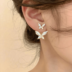 Fashionable Elegant Butterfly-shaped Earrings