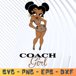 Coach girl Svg, Fashion Brand Svg,Famous Brand Svg, Silhouette Svg Files, Layered Files, Coach PNG-SVG-EPS-DXF-PDF File.