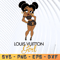 Louis Vuitton girl Svg, Fashion Brand Svg,Famous Brand Svg, LV Silhouette Svg Files, Layered Files, Lv PNG-SVG-EPS-DXF