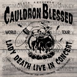 Cauldron Blessed Lady Death Live In Concert  SVG PNG EPS DXF PDF,