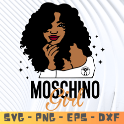 Moschino girl Svg, Fashion Brand Svg,Famous Brand Svg, Silhouette Svg Files, Layered Files, Moschino PNG-SVG-EPS-DXF