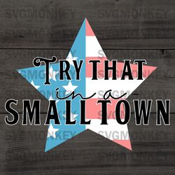 Small Town Country Music Song SVG Sublimation SVG PNG EPS DXF PDF, Cricut File