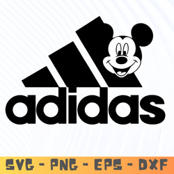 Adidas Svg, mickey Logo Svg, adidas Brand Logo Svg, Fashion Logo Svg, File Cut Digital Download,Big Bundle Famous Brand