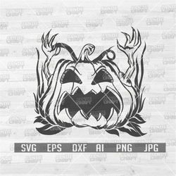 Scary Pumpkin Digital Download | Pumpkin svg | Pumpkin Clipart | Pumpkin png | Pumpkin Cutfile | Halloween svg | Hallowe