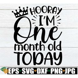 hooray i'm one month old today, one month milestone, 1st month milestone, one month birthday, 1 month milestone, first m