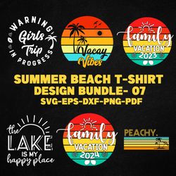 funny summer beach svg t-shirt design bundle - 7
