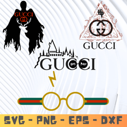 Gucci Harry Potter Svg, Gucci Halloween Logo Svg, Gucci Logo Svg, Fashion Logo Svg, File Cut Digital Download