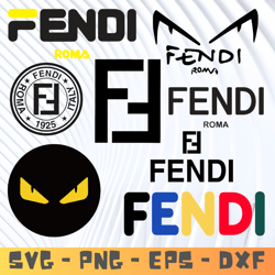Fendi Logo Svg Bundle, Fashion Brand Svg,Famous Brand Svg, Silhouette Svg Files,Layered Files, Dior PNG-SVG-EPS-DXF-PDF.