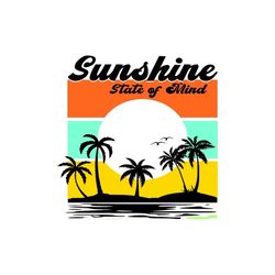 sunshine state of mind - svg, png, dxf, eps digital download
