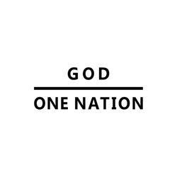 one nation under god - svg, png digital download