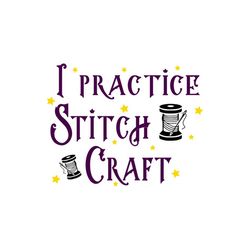 i practice stitch craft - svg, png digital download