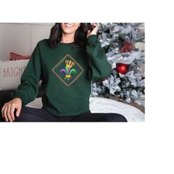 mardi gras sweatshirt, carnival mardi gras, new orlens, mardi gras 2023, carnival costume for women, king cake,festival