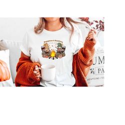 gnome pumpkin shirt , bonfires halloween shirts, fall gnomes shirt, gnome fall shirt, thankful shirt, thanksgiving tee,