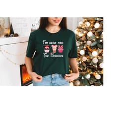 i'm here for the snack shirt, family vacation shirt, vacation gifts, matching shirt, christmas ladies shirt