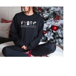 drink goals sweatshirt, drinking hoodie, food and drink gifts, food hoodie