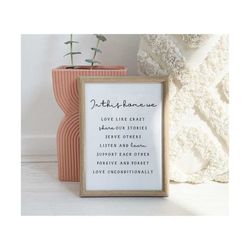 in this house svg, in this home we svg, in this home, in this home sign,  farmhouse svg, home sign design, in this home