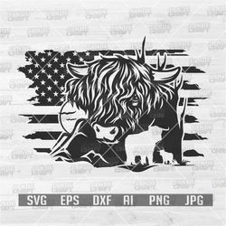 us highland cow svg | highland cow png | highland cow stencil | us farm monogram | us farm animal svg | highland cow cut