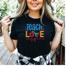 teach love inspire shirt,funny teacher tee,kindergarten teacher shirt,teacher gift,cute teacher shirt,elementary teacher
