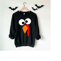 thanksgiving turkey face shirts, thankful family matching, cute turkey fall thanksgiving shirt, funny thanksgiving shirt