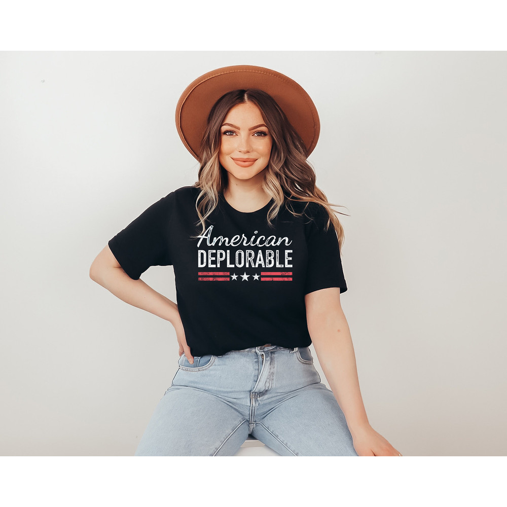 American Deplorable Shirt, Save America Tshirt, Trump 2024 Tee, Trump Desantis, Election Shirt, Funny Trump Gift - 3.jpg